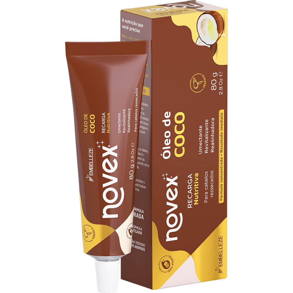Máscara de Hidratação Novex Recarga Nutritiva Óleo de Coco 80G