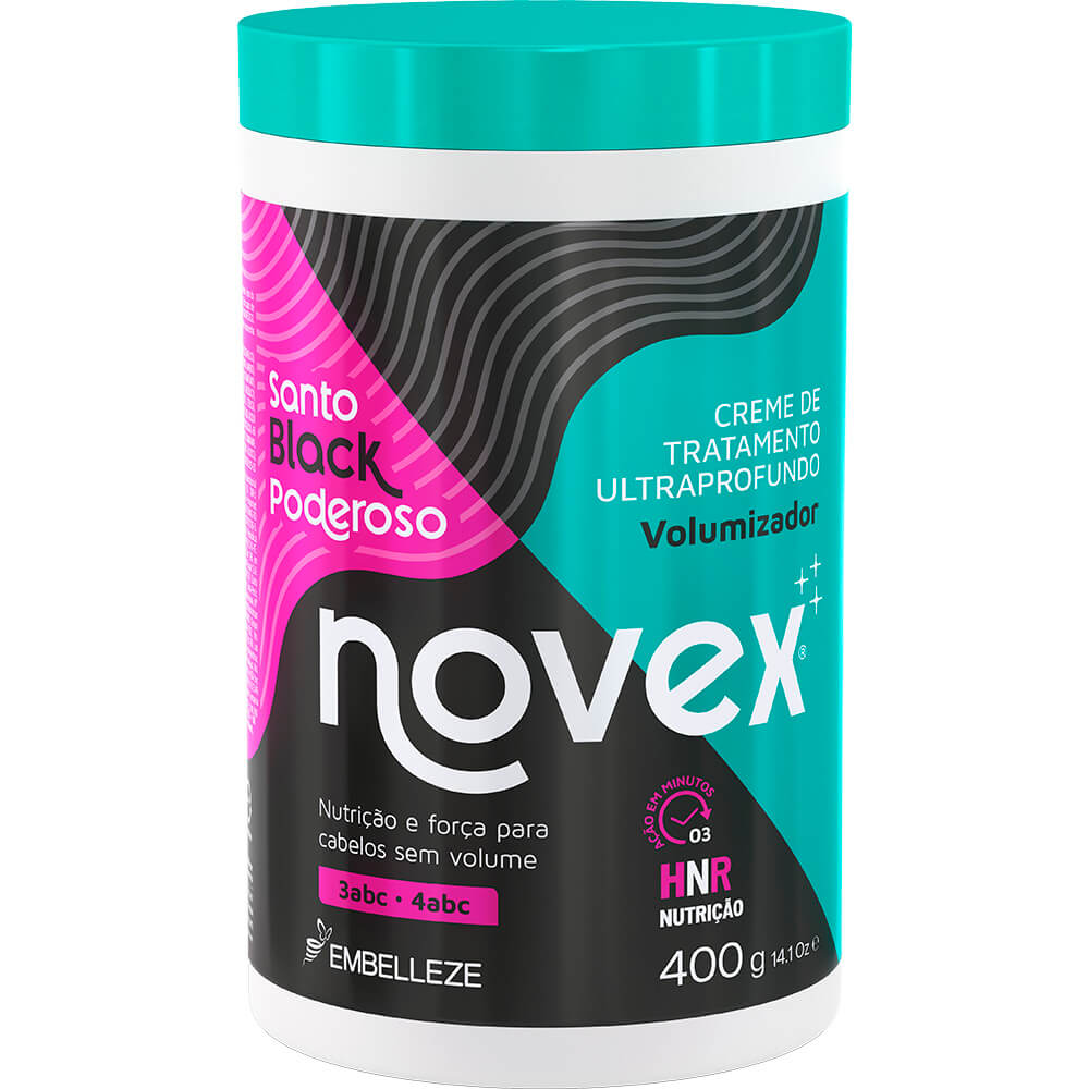 Creme de Tratamento Novex Meus Cachos Santo Black Poderoso 400G
