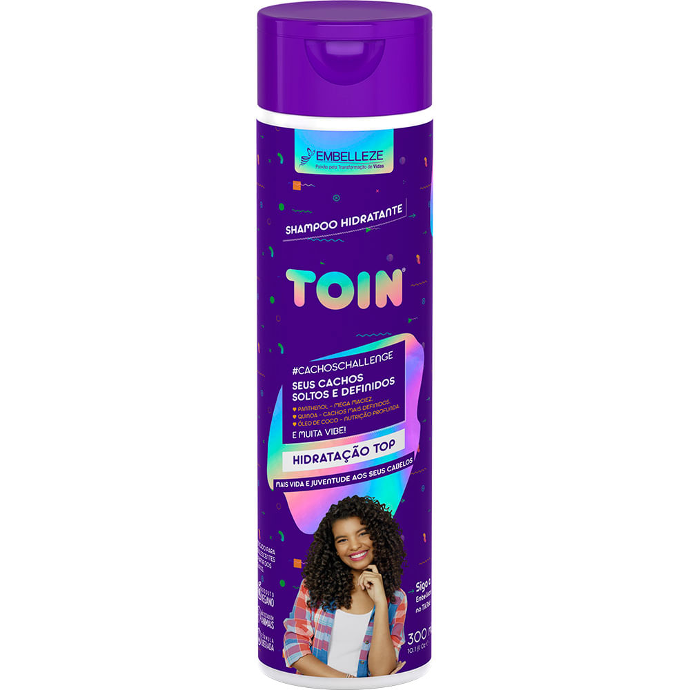 Shampoo Hidratante Toin Cachos Soltos e Definidos 300ML
