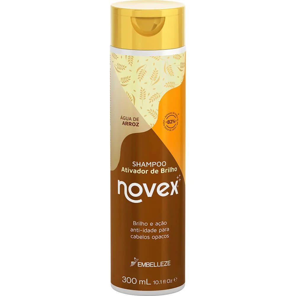 Shampoo Novex Brilho Mágico Água de Arroz 300ML