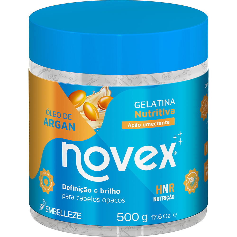 Gelatina Novex Óleo de Argan Nutritiva  500G