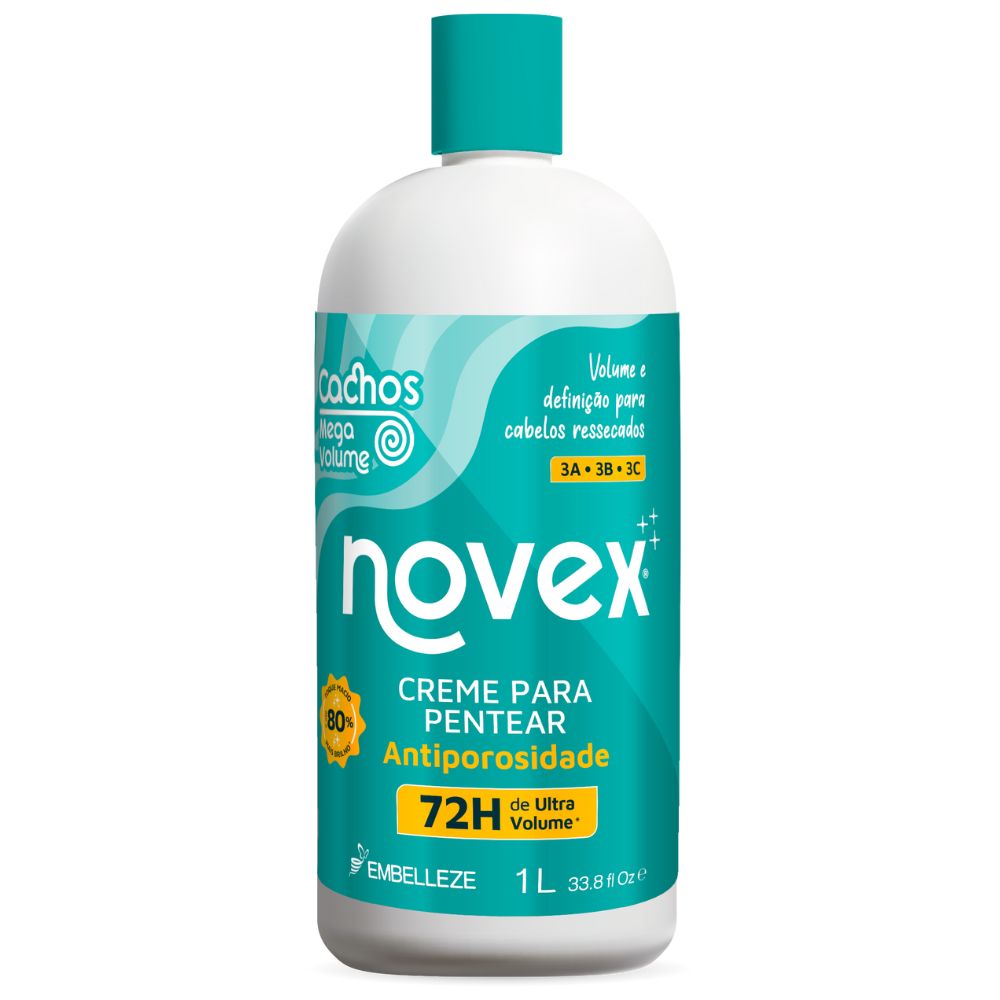 Creme para Pentear Novex Cachos Com Mega Volume 1L