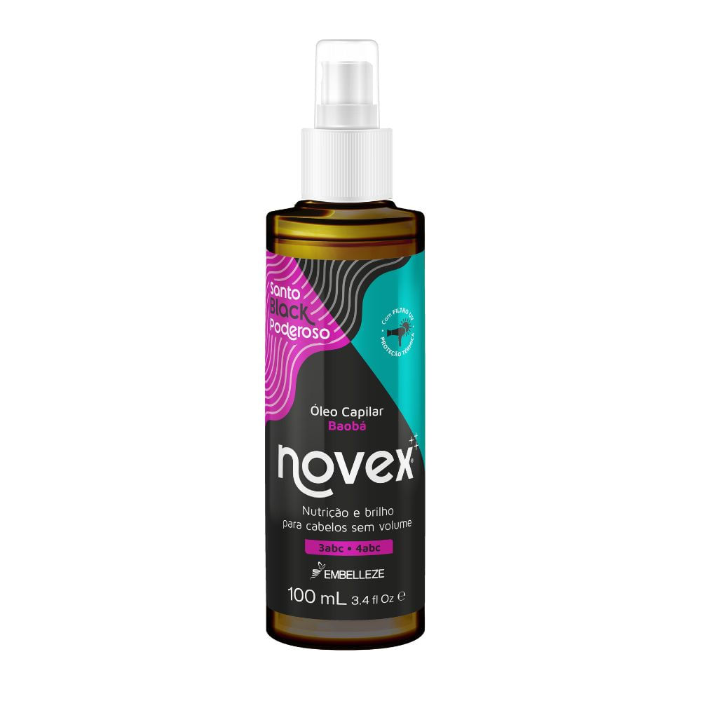 Óleo Capilar Novex Santo Black Poderoso 100ML