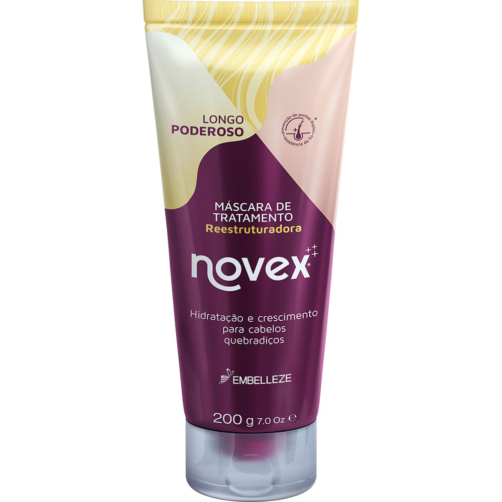 Máscara de Tratamento Novex Reestruturadora Longo Poderoso 200G