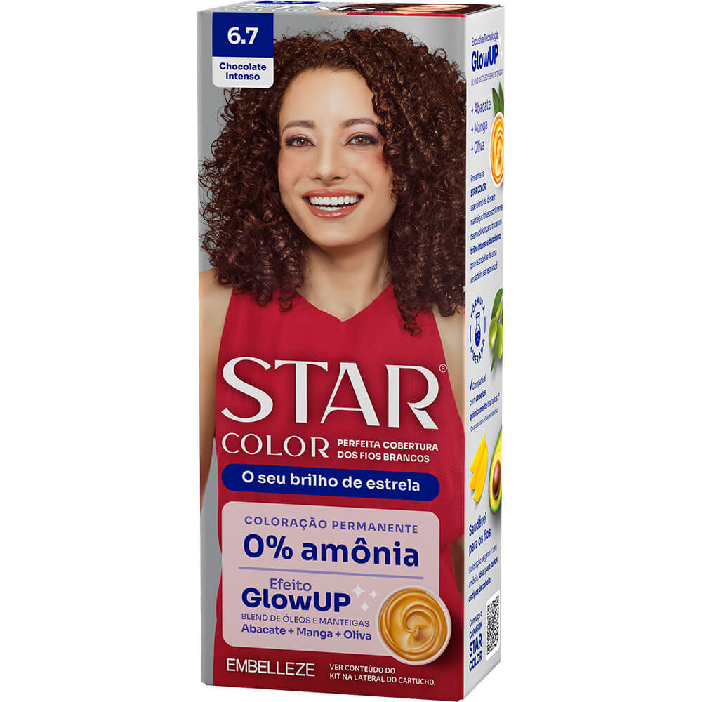 Tinta de Cabelo Star Color Chocolate Intenso 6.7 KIT_E