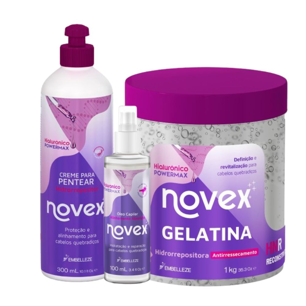 Kit para Finalização técnica COG Novex Hialurônico PowerMax KIT