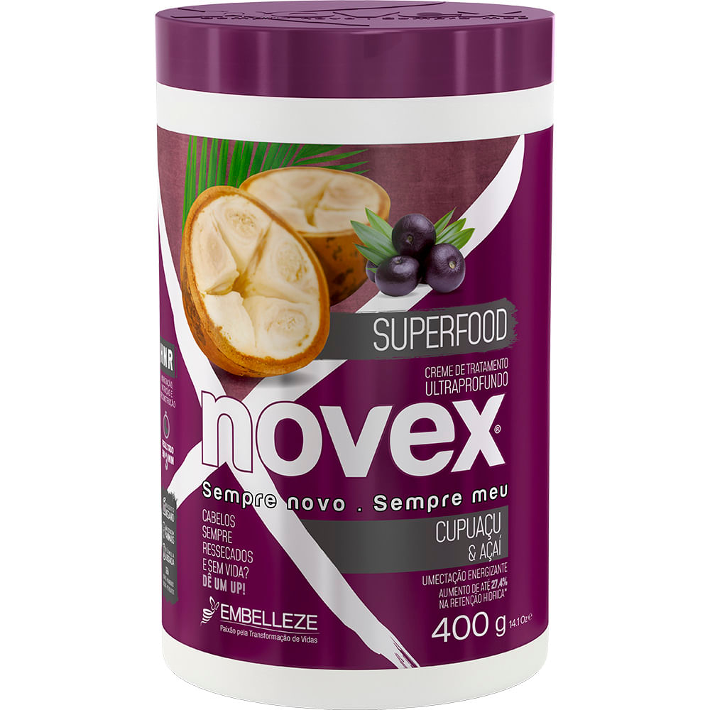 Creme de Tratamento Novex Superfood Cupuaçu e Açaí 400G 400G